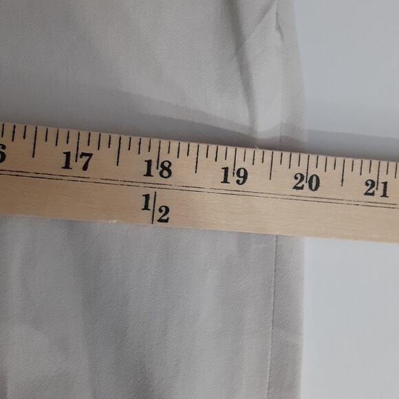 Piazza Sempione Honia High Rise Trousers Stone Gray Dress Pant Womens 12 - Picture 9 of 12